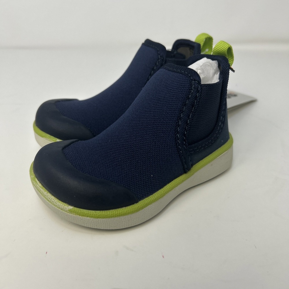 Bogs Kicker Chelsea Kids Boots Navy Blue Water Resistant Slip-On Toddler‎ Size 4